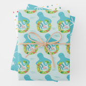 タコおもしろいクリスマス ラッピングペーパーシート (インサイチュ)