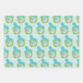 タコおもしろいクリスマス ラッピングペーパーシート (正面)