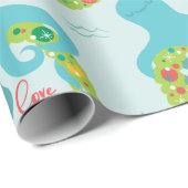 タコおもしろいクリスマス ラッピングペーパー (ロールコーナー)