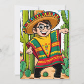 タコおもしろいシンコポストカード 招待状 (裏面)