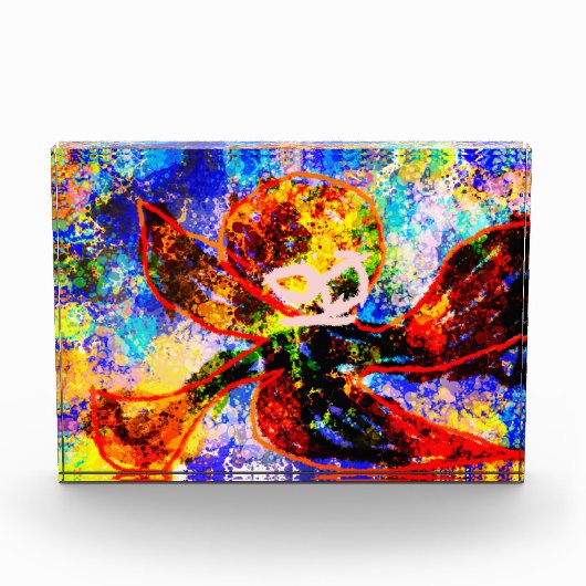 タコおもしろいスラッシュ フォトブロック (正面)