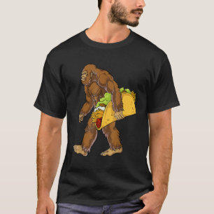タコおもしろいス付きビッグフット Tシャツ