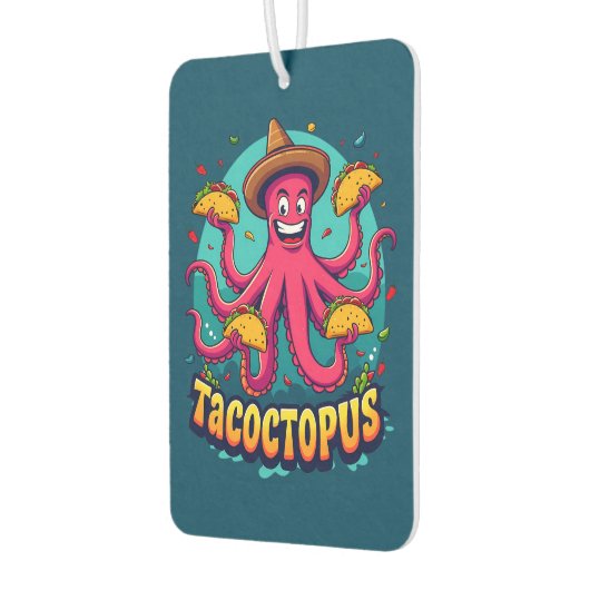 タコおもしろいタコ漫画フードパン カーエアーフレッシュナー (左)