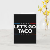 タコおもしろいトランプは常に男性を鶏に行こう カード (黄色い花)