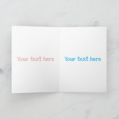 タコおもしろいハグdiverのユーモア カード (内部)