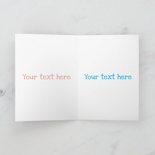 タコおもしろいハグdiverのユーモア カード (内部)