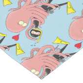 タコおもしろいハグdiverのユーモア ショートテーブルランナー (コーナー)