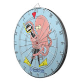 タコおもしろいハグdiverのユーモア ダーツボード (正面右)