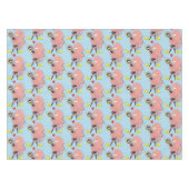 タコおもしろいハグdiverのユーモア テーブルクロス (正面(横))