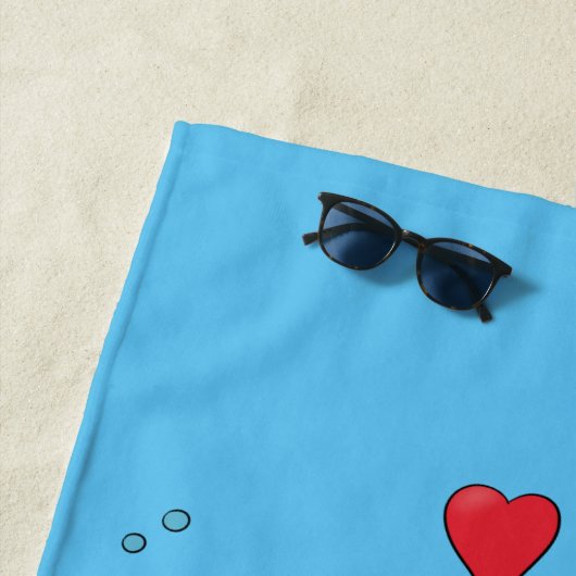 タコおもしろいハグdiverのユーモア ビーチタオル (インサイチュ)