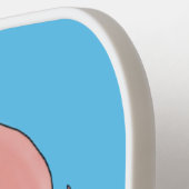 タコおもしろいハグdiverのユーモア ピックルボールラケット (左詳細)