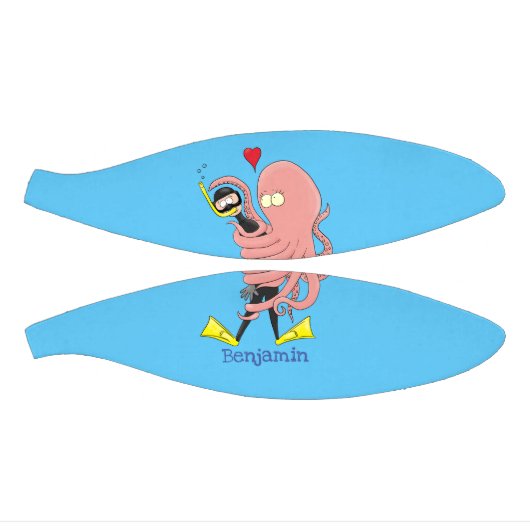 タコおもしろいハグdiverのユーモア ミニバスケットボール (パネル)