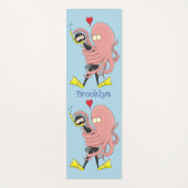 タコおもしろいハグdiverのユーモア ヨガマット (正面)