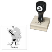 タコおもしろいハグdiverのユーモア ラバースタンプ (押印)