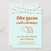 タコおもしろいバースデーパーティー招待招待状 招待状 (正面)