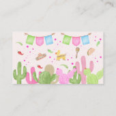 タコおもしろいフィエスタメキシコ子供の誕生日 エンクロージャーカード (裏面)