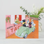 タコおもしろいラブラドール 招待状 (スタンド正面)