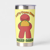 タコおもしろいロブボードゲームズミュールアート 保温保冷タンブラー (左面)