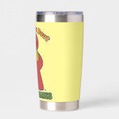 タコおもしろいロブボードゲームズミュールアート 保温保冷タンブラー (背面)