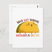 タコおもしろい猫マンガ10代のー男の子メキシコの贈り物 ポストカード (正面/裏面)