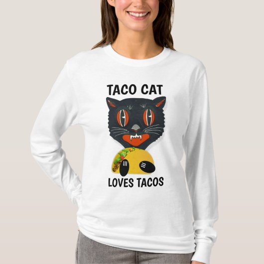 タコおもしろい猫Tシャツ Tシャツ (正面)