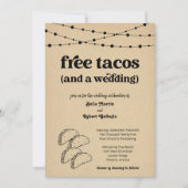 タコおもしろい結婚式招待状 – 無料タコス 招待状 (正面)