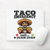 タコおもしろい緊急電話9 Juan Juan For Cinco De マウスパッド (マウス)