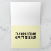 タコおもしろい誕生日カードカード カード (内部)