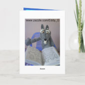 タコおもしろい誕生日 カード (裏面)