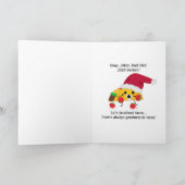 タコおもしろい2020クリスマスカード カード (内部)