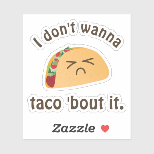 タコおもしろい'Itかわいいフードマンガ悲しい顔 シール (シート)