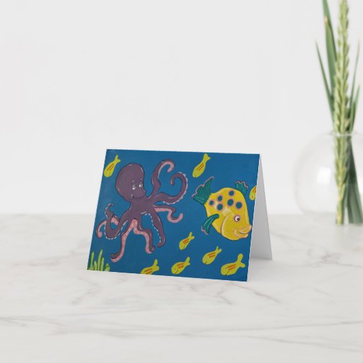 タコおよび友人 カード (正面)