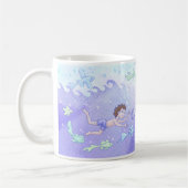 タコおよび友人(黒い髪) コーヒーマグカップ (左)