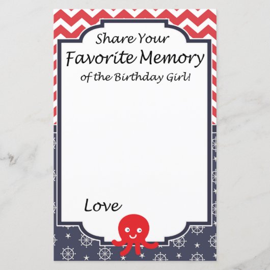 タコお気に入りの誕生日 (正面)