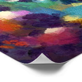 タコお洒落オイル塗装航海のビーチ ポスター (角)