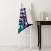 タコお洒落フローラティール（緑がかった色）パープルブルー沿岸 シェルパブランケット (インサイチュ)