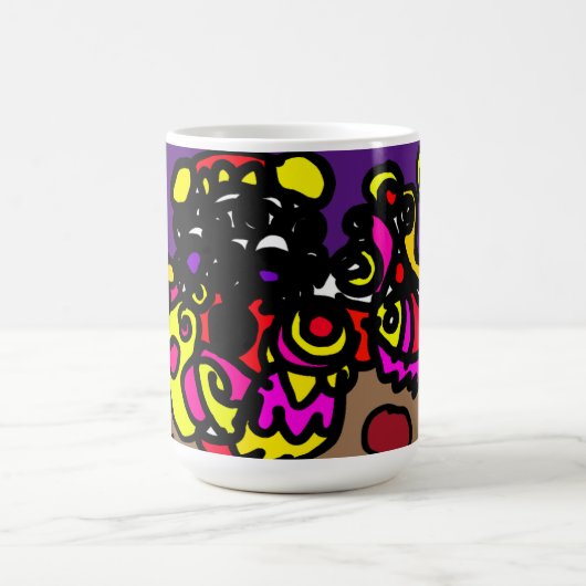 タコかっこいいスタイル コーヒーマグカップ (中央)