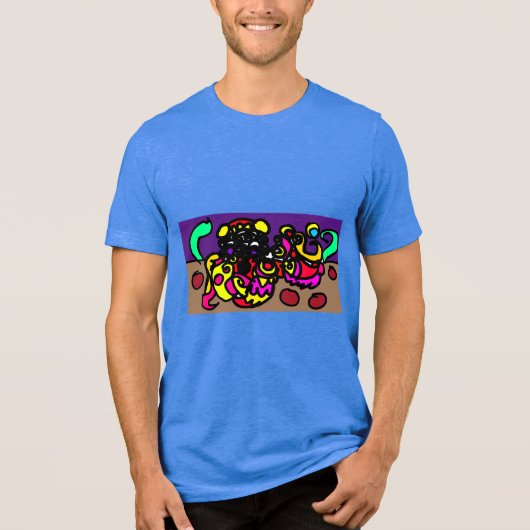 タコかっこいいスタイル トライブレンドTシャツ (正面)