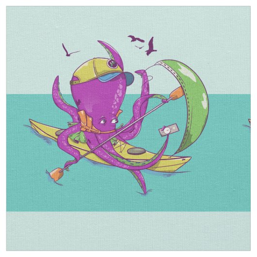 タコかやきシーカヤック ファブリック (クローズアップ)