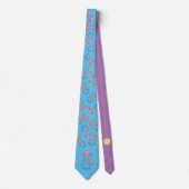 タコかわいい数学先生パイデイメンズタイ ネクタイ (正面)