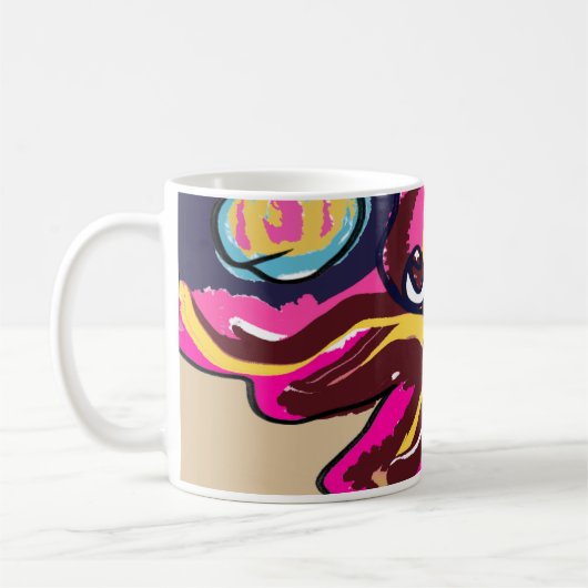 タコかわいい コーヒーマグカップ (左)