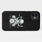 タコがドラム演奏 ドラム奏者 ドラマー バンド Case-Mate iPhoneケース (裏面(横))
