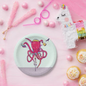 タコが自転車に乗る ペーパープレート (パーティー)