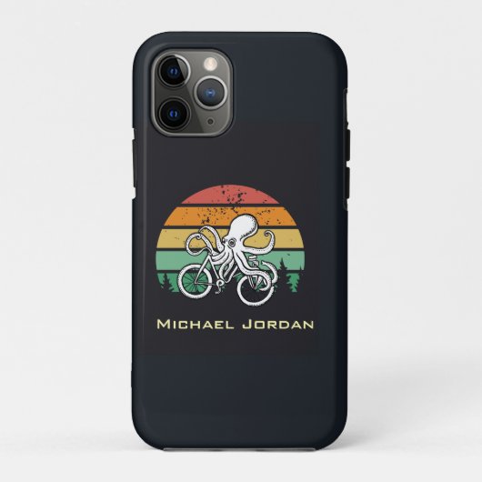タコが自転車に乗る Case-Mate iPhoneケース (裏面)