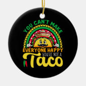 タコじゃなくてあなたはみんなを幸せにできない セラミックオーナメント (正面)
