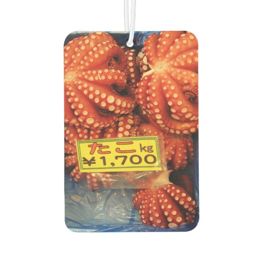 タコたこたこ築地市場 カーエアーフレッシュナー (裏面)