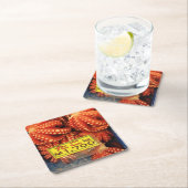 タコたこたこ築地市場 スクエアペーパーコースター (インサイチュ)