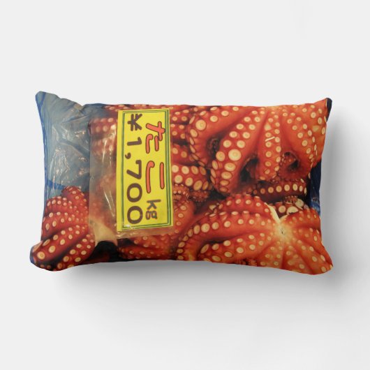 タコたこたこ築地市場 ランバークッション (正面)