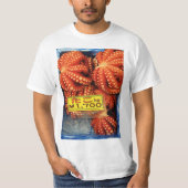 タコたこたこ築地市場 Tシャツ (正面)