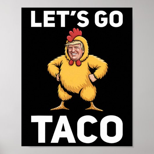 タコだ!面白いトランプのニワトリスーツ 面白い ポスター (正面)